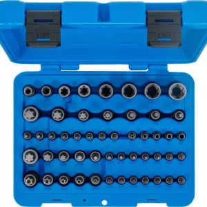 Akční Cena Nástrčné hlavice 1/4 "- 3/8" - 1/2" E-profil, T-profil BGS109839 na klíče a bity Sada 52 dílů (BGS109839)