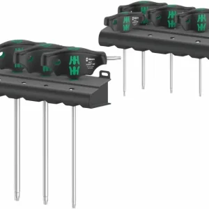 Akce Wera 023452 Zástrčné klíče TORX® s T-rukojetí 454/7 HF Set 1 (Sada 9 dílů s přidržovací funkcí) (W05023452001)