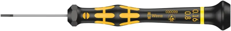 Wera 030099 Šroubovák ESD Kraftform Micro SL 0,16 x 0,8 x 40 mm typ 1578 A (W05030099001) Vrácení Zdarma