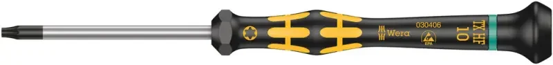Wera 030406 Šroubovák ESD Kraftform Micro TORX® TX 10 HF x 60 mm s přidržovací funkcí, typ 1567 (W05030406001) Speciální Cena