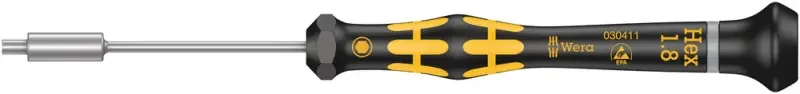 Wera 030411 Maticový nástrčný šroubovák ESD Kraftform Micro šestihran 1,8 x 60 mm typ 1569 (W05030411001) Bezpečná Platba