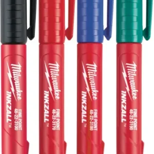 Značkovače s jemným hrotem MILWAUKEE INKZALL™ (Sada 4 barvy) (MI48223106) Dokud Zásoby Vydrží