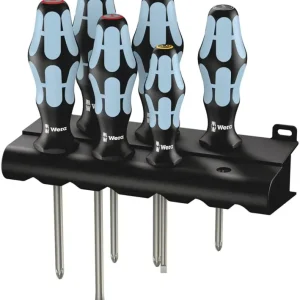 Wera 032063 Sada šroubováků Kraftform Plus 3334/3350/3355/6, nerezová ocel, profil Lasertip (6 dílů + stojánek) (W05032063001) Rychlé Dodání