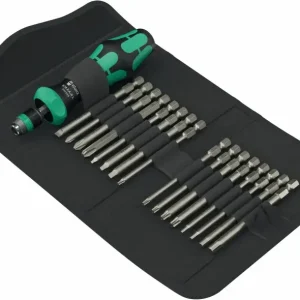 Wera 051531 Držák bitů Kraftform Kompakt 60 RA-R Imperial 1 s pouzdrem včetně bitů. Palcové (Sada 17 dílů) (W05051531001) Expresní Doručení