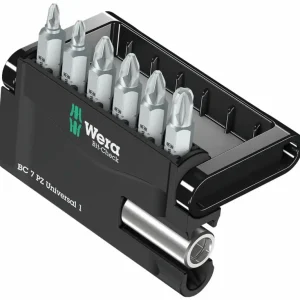 Wera 056296 Houževnaté bity Bit-Check 7 PZ Universal 1 s držákem 893/4/1 K (Sada 7 dílů) (W05056296001) Časově Omezené
