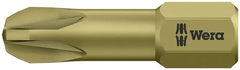 Wera 056925 Bit PZ 3 - 855/1 TH. Šroubovací bit 1/4 Hex, 25 mm pro křížové šrouby Pozidriv (W05056925001) Originální