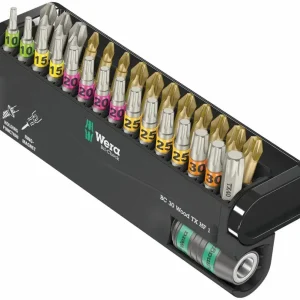 Wera 0574356 Šroubovací bity 1/4" Bit-Check 30 Wood TX HF 1 (Sada 30 dílů) (W05057436001) Přímo Od Výrobce