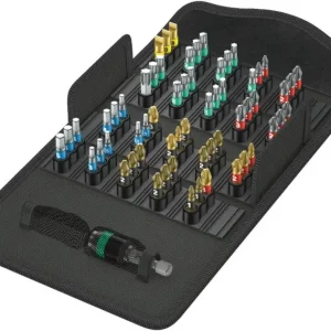 Wera 057441 Houževnaté bity Bit-Safe 61 BiTorsion 1 s držákem 889/4/1 K (Sada 61 dílů) (W05057441001) Přímo Od Výrobce