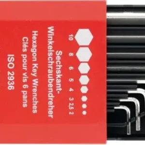 Zástrčné šestihranné klíče (inbus) DIN911 2-10x mm FORMAT Vysoce Kvalitní