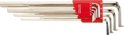 Zástrčné šestihranné klíče (inbus) 1,5-10x mm 9 ks. FORMAT (EDE58470120) Časově Omezené