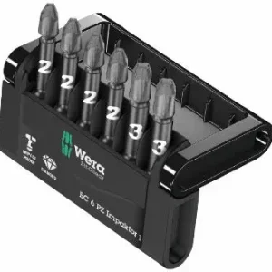 Wera 057692 Bity 1/4" Bit-Check 6 PZ Impaktor 1 (Sada 6 dílů) (W05057692001) Víkendová Akce