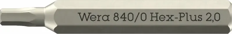 Wera 058111 Šroubovací bit 840/0 Micro Hex-Plus 2,0 mm na šrouby s vnitřním šestihranem (W05058111001) Speciální Cena