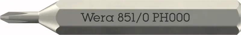 Wera 058119 Šroubovací bit 851/0 Micro PH 000 na šrouby s křížovou drážkou (W05058119001) Časově Omezené