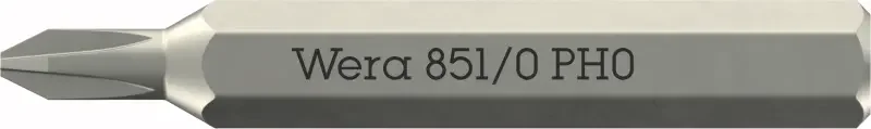 Wera 058120 Šroubovací bit 851/0 Micro PH 00 na šrouby s křížovou drážkou (W05058120001) Vrácení Zdarma