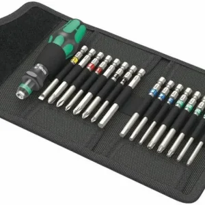 Wera 059303 Držák 816 R s rychlovýměnnou hlavou a bity 89 mm Kraftform Kompakt 60 Tool Finder (Sada 17 dílů) (W05059303001) Nejlepší Volba