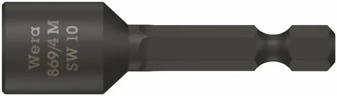 Wera 060425 Nástrčná hlavice 1/4" šestihran 10 x 50 mm typ 869/4 M (W05060425001) Nejlepší Volba