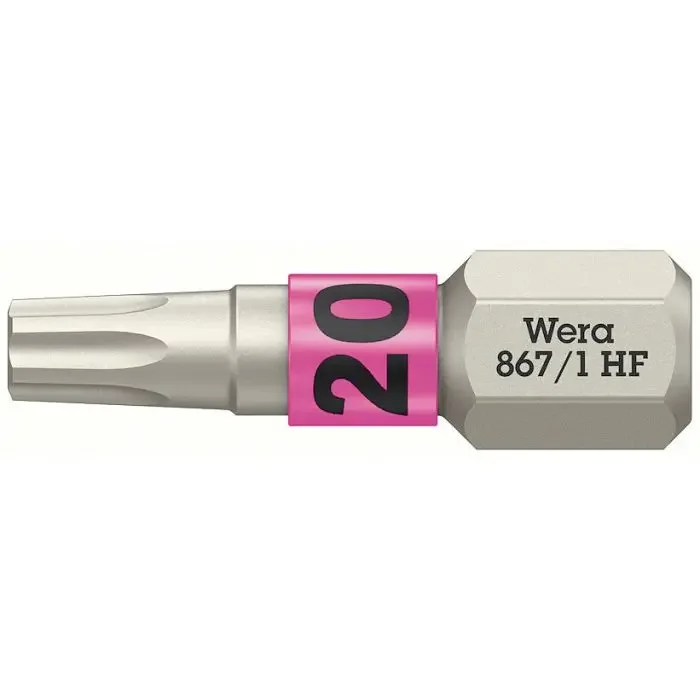 Wera 066142 Šroubovací bit 1/4" TX 20 867/1 Torx® HF s přidržovací funkcí (W05066142001) Originální