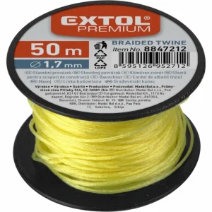 EXTOL PREMIUM provázek stavební, 1,7mm, 50m, žlutý 8847212 Dokud Zásoby Vydrží