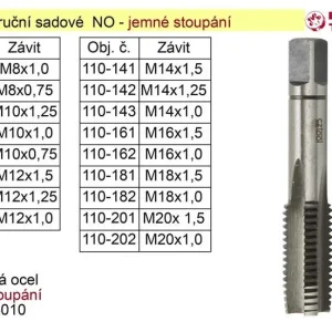 Zlevněný Závitníky ruční sadové M6x0,75 NO jemný závit