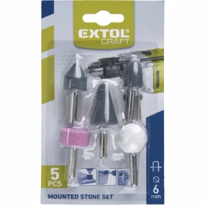EXTOL CRAFT brusky rotační, sada 5ks, stopka 6mm 1820 Poslední Šance