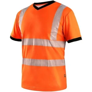 Akční Cena Tričko CXS RIPON, výstražné, pánské, oranžovo - černé