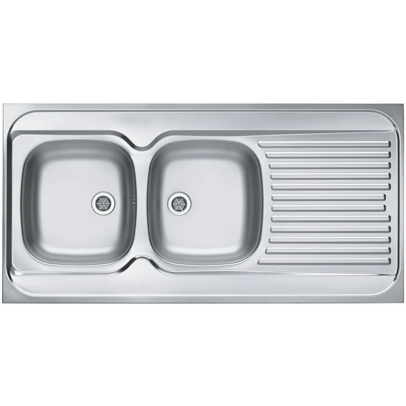 Aktuální ALVEUS CLASSIC 100 celoplošný dřez nerez, 1200 x 600 mm, levý, dekor 1008990