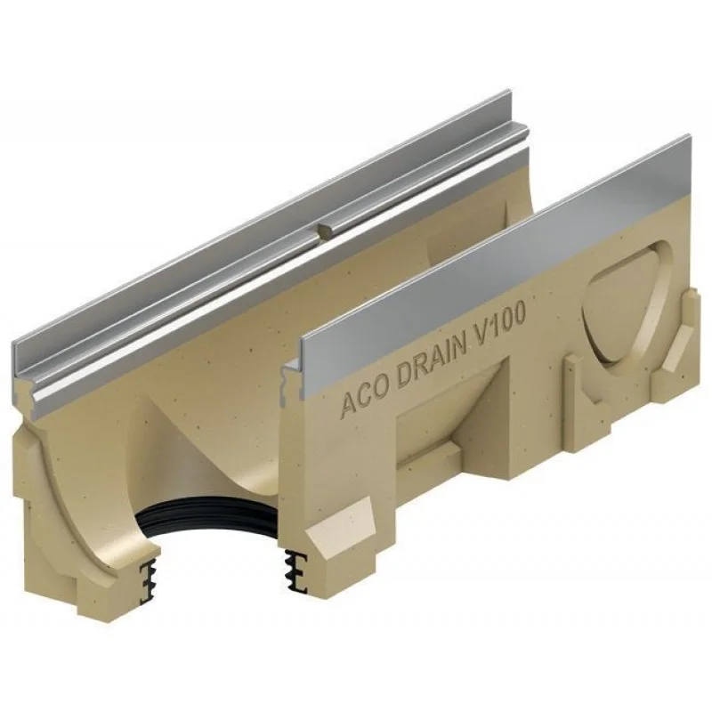 ACO Multiline Odvodňovací žlab V100, 500 mm, hrana z nerezové oceli 12433 Cenová Bomba