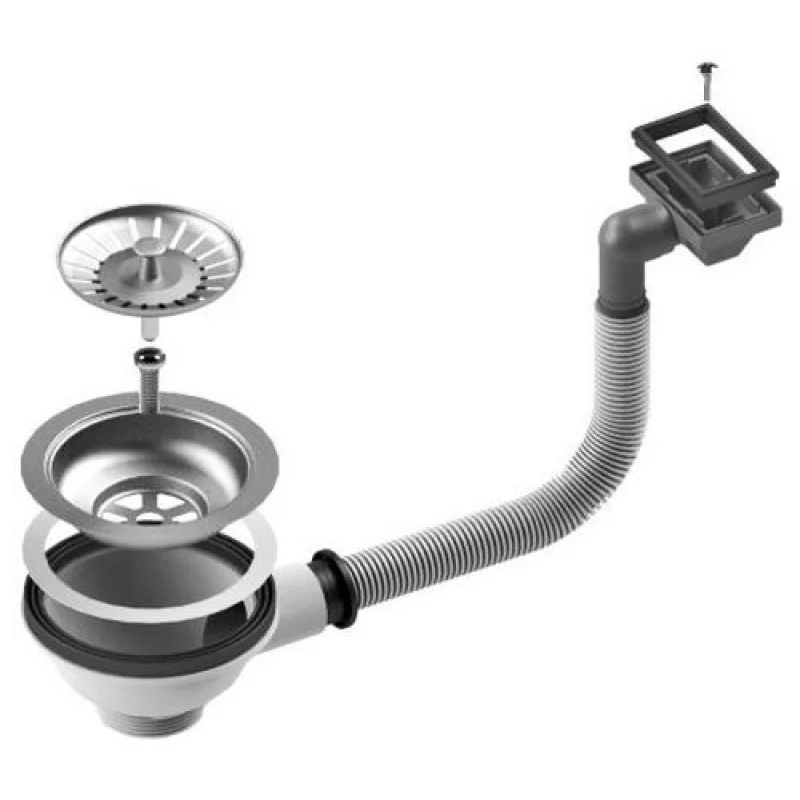Značkový ALVEUS Výpust 114-HP s horizontálním přepadem 1020073