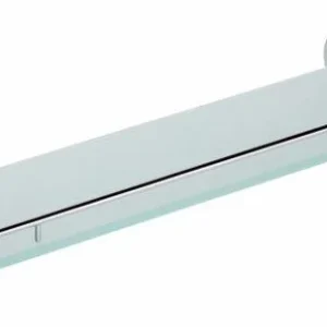 Akční Nabídka SAPHO TREND-i 1104102208/H polička skleněná s výklopnou hrazdou 600x130mm, RAL1021 žlutá