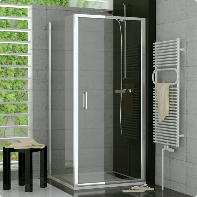 Akční Nabídka RONAL TOPF TOP-Line boční stěna 80-120cm, bílá/plast - vodní kapky TOPFSM20411
