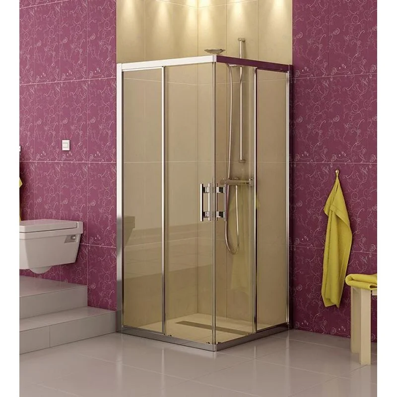 Akční Cena RONAL TOPAC TOP-Line rohový vstup, 60-90cm, pravý díl, barva*/sklo Cristal perly TOPDSM1SF44