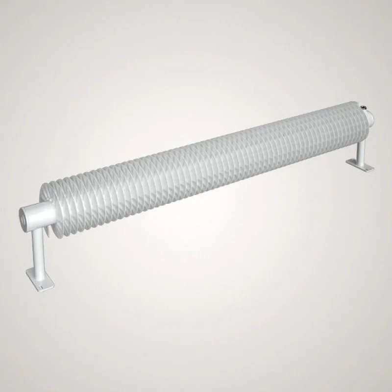 Značkový ISAN SPIRAL RA1 radiátor na zem kov (RAL 9006) 1000/32x2x92 ZRA132092100F20