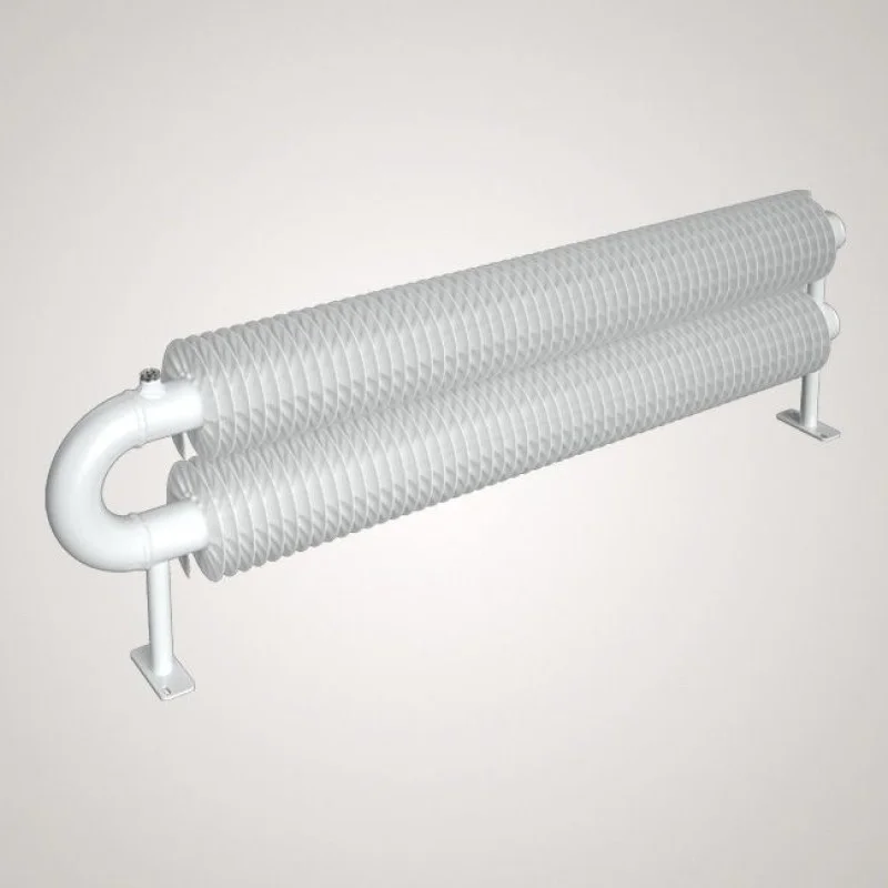 Zlevněný ISAN SPIRAL RAO2 radiátor na zem kov (RAL 9006) 5000/57x2,5x137 ZRAO257137500F20