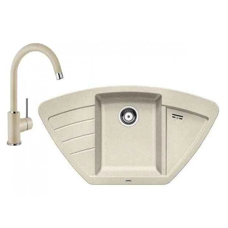 Akční Nabídka BLANCO SET 12 dřez ZIA 9 E + dřezová baterie MIDA písek