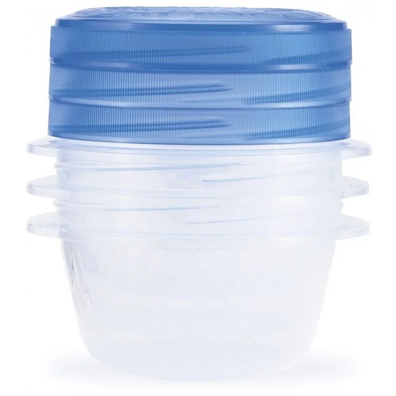 Aktuální CURVER TAKE AWAY TWIST 3x0,5L sada dóz 13 x 13 x 11 cm transparentní/modrá 00471-862