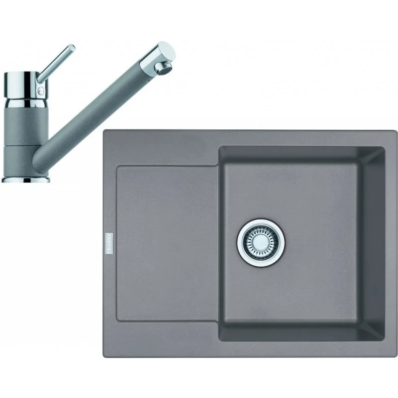 Akční Cena Franke SET G69 granitový dřez MRG 611-62 šedý kámen+baterie FC 7477 šedý kámen 114.0365.235