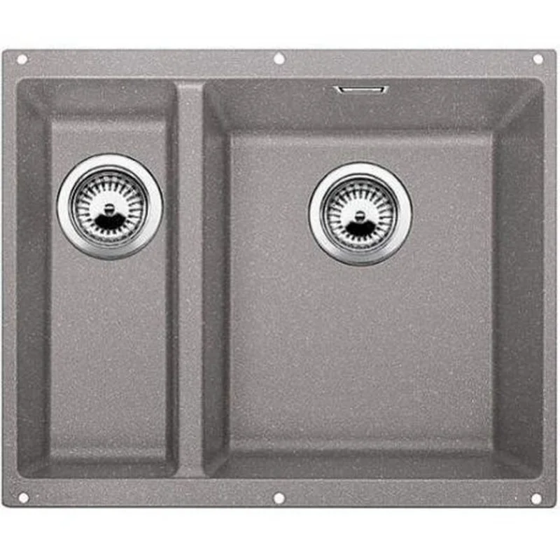 Akční Nabídka BLANCO Subline 340/160-U dřez Silgranit aluminium, s táhlem, dřez vpravo 520404