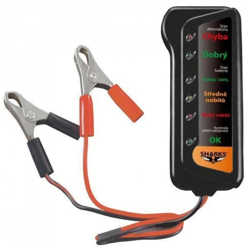 Dokud Zásoby Vydrží SHARKS SH 102 Tester autobaterií SHK387