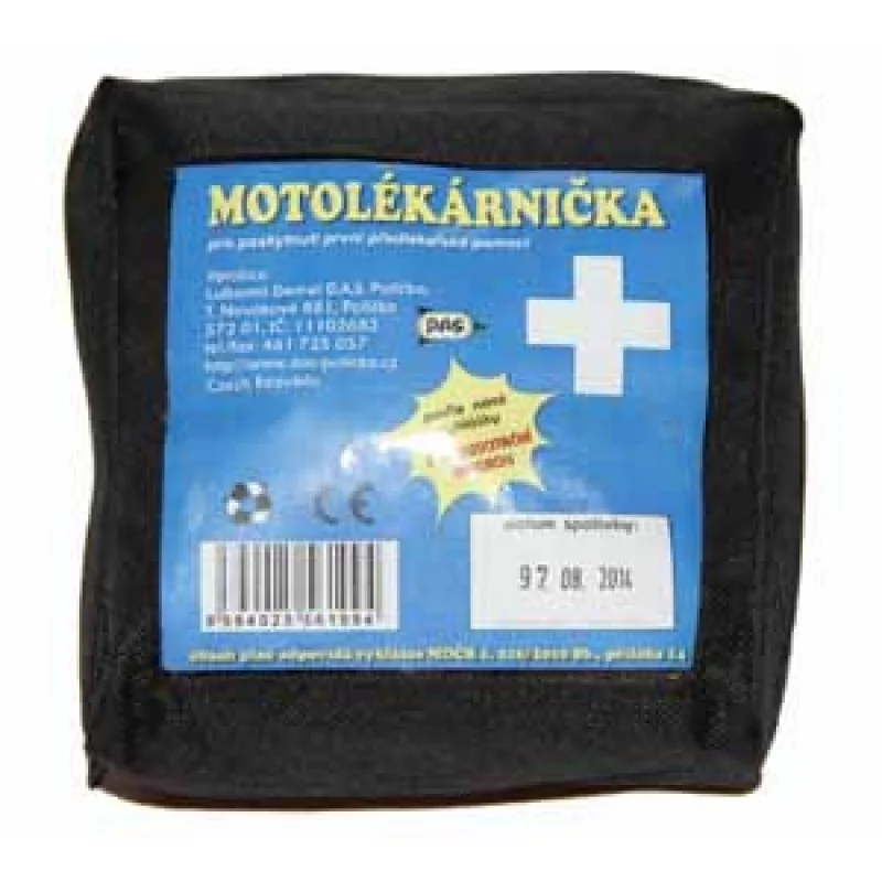 Ověřený Motolékárnička, kortexinový obal