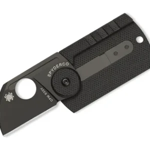 Akce Spyderco Dog Tag Folder Uhlíkové Vlákno/G-10 Laminát Černá Čepel/Slip Joint C188CFBBKP