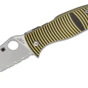 Akční Nabídka Spyderco Caribbean G-10 Žlutá/Černá LC200N/Sheepfoot C217GSSF