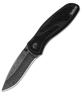 Aktuální KERSHAW Ken Onion BLUR Asistovaný zavírací nůž, ČERNÝ/BLACKWASH K-1670BW