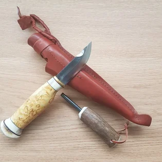 WOOD JEWEL Pevný nůž s křesadlem WJ23J Nízká Cena