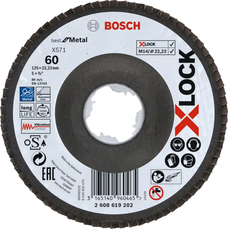 Zlevněný Brusný lamelový kotouč Bosch PRO X571 125 mm G60 2608619202
