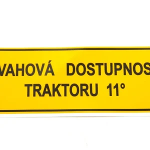 67118203 Štítek - svahová dostupnost Časově Omezené