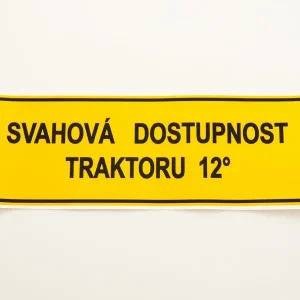59116689 Štítek svahová dostupnost 12° Ihned K Objednání