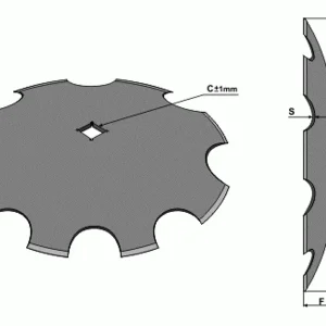 Zlevněný Disk zubatý 660 41x41 6 mm